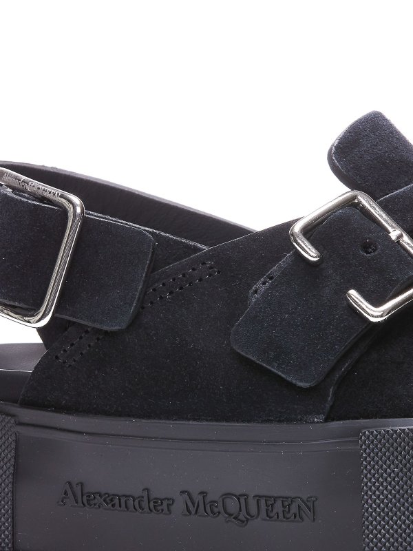Alexander Mcqueen ミュール - 黒 - メンズ|735803WHXK51081