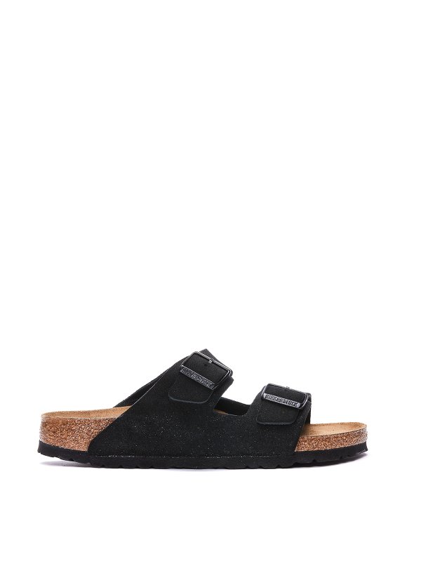 BIRKENSTOCK: sandals - Suede Arizona sandals with double strap