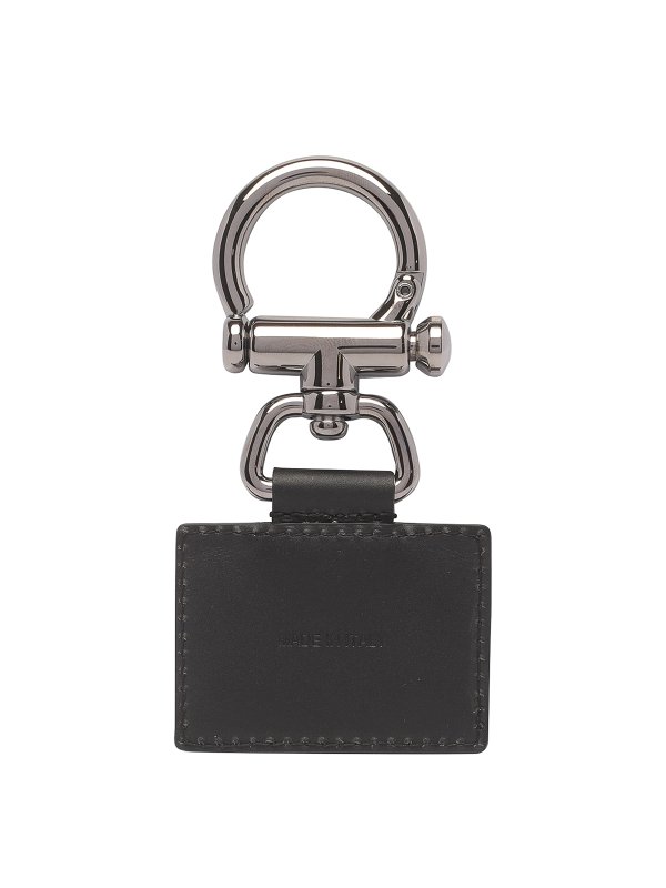 DOLCE & GABBANA: key holders online - Silver logo key chain