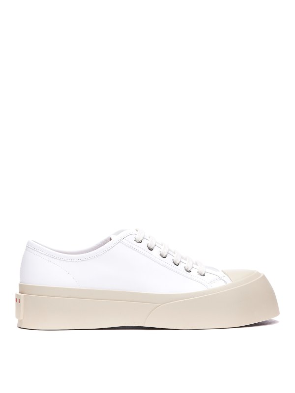 Marni: trainers - Leather Pablo sneakers with maxi toe