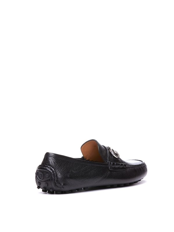 iKRIX SALVATORE FERRAGAMO: Loafers & Slippers - Hammered leather Gancini loafers