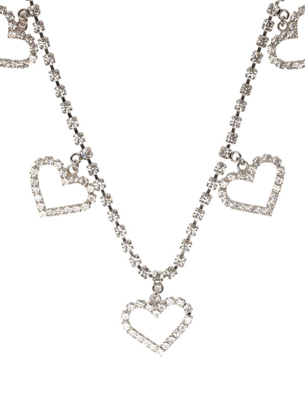 ALESSANDRA RICH: Necklaces & Chokers online - Crystals necklace with heart details