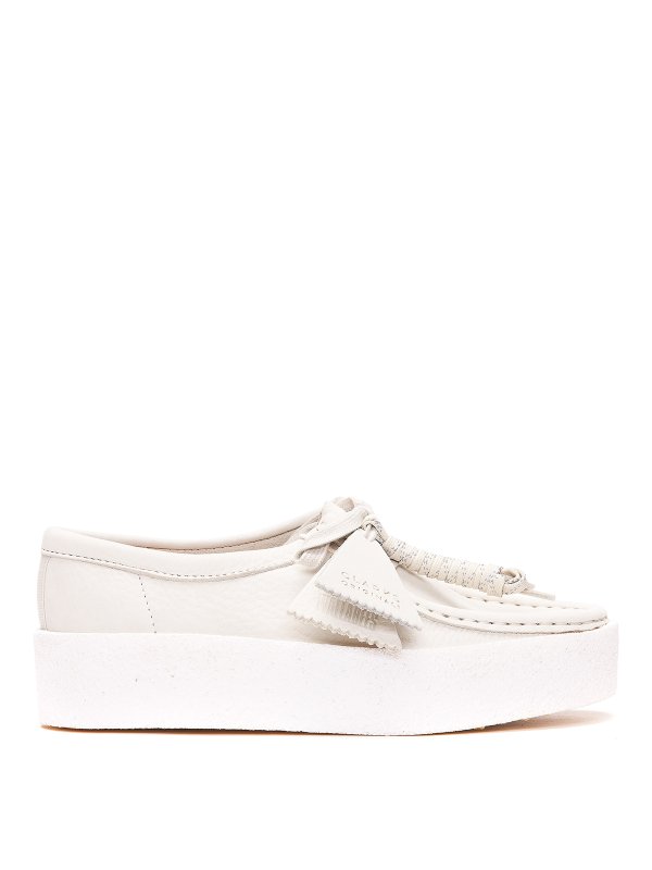 CLARKS: Loafers & Slippers - High soled leather loafers