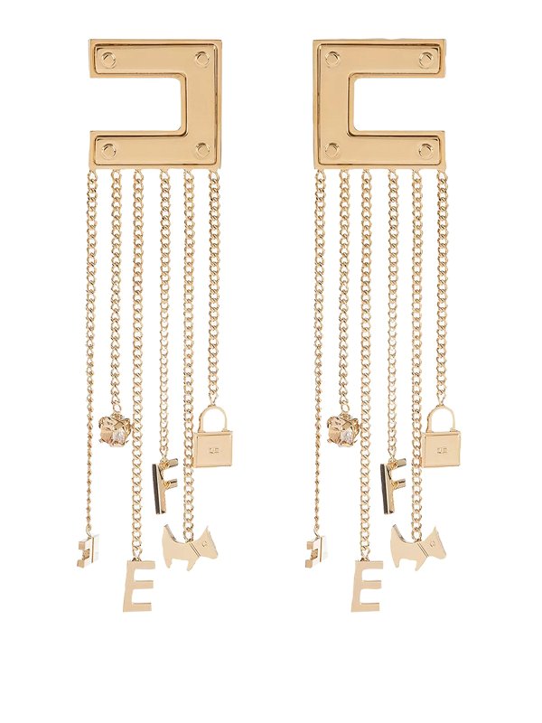 ELISABETTA FRANCHI: イヤリング - イヤリング - 金