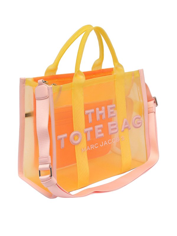 MARC JACOBS: totes bags online - Sheer effect logo bag