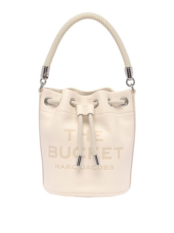 MARC JACOBS: Bucket bags - Leather bucket bag with logo