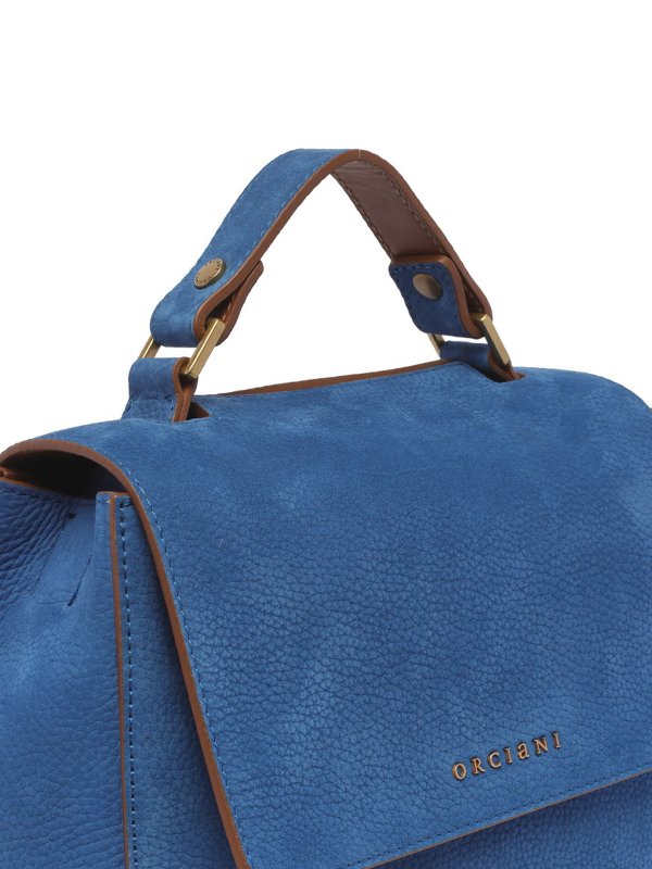 Borsa Sveva in camoscio con tracolla decorata shop online: ORCIANI