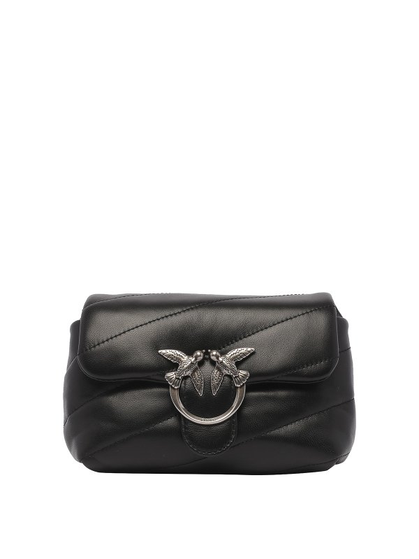 Pinko: Schultertaschen - Schultertasche - Schwarz