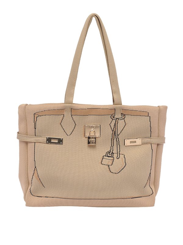 v°73: Handtaschen - Shopper - Beige