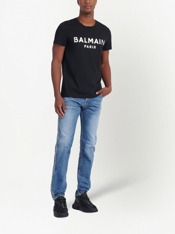 Balmain: Camisetas online - Camiseta - Negro