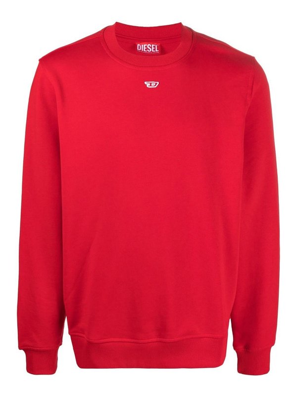 DIESEL: Sudaderas y suéteres - Sudadera - Rojo