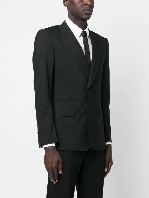 iKRIX DOLCE & GABBANA: blazers - Single-breasted wool blazer with peak lapels