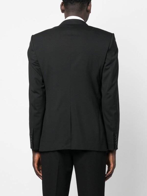 Single-breasted wool blazer with peak lapels shop online: DOLCE & GABBANA