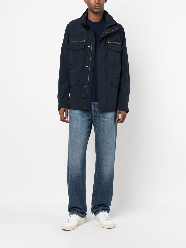 FAY: blazers online - Multiple-pocket zip-fastening jacket
