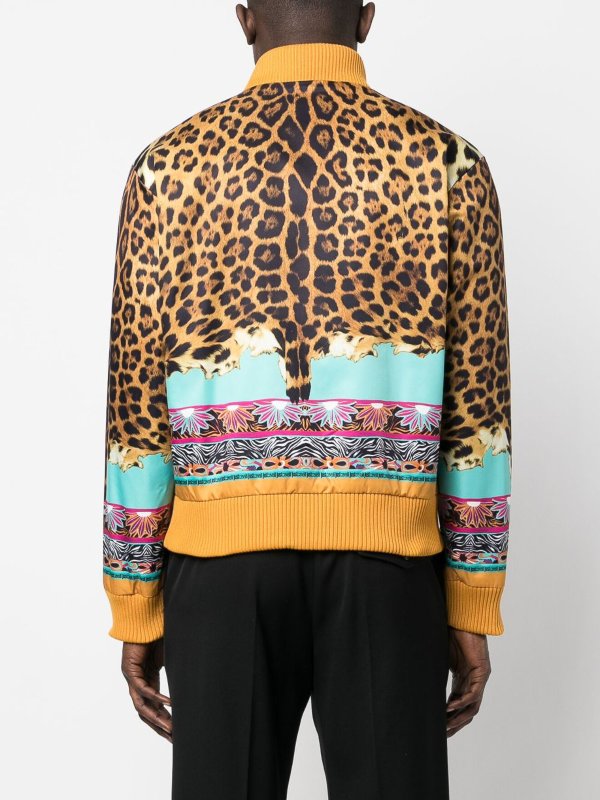 Multi-print bomber jacket shop online: JUST CAVALLI