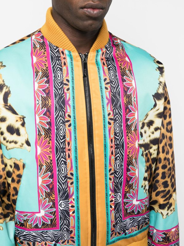JUST CAVALLI buy online Multi-print bomber jacket