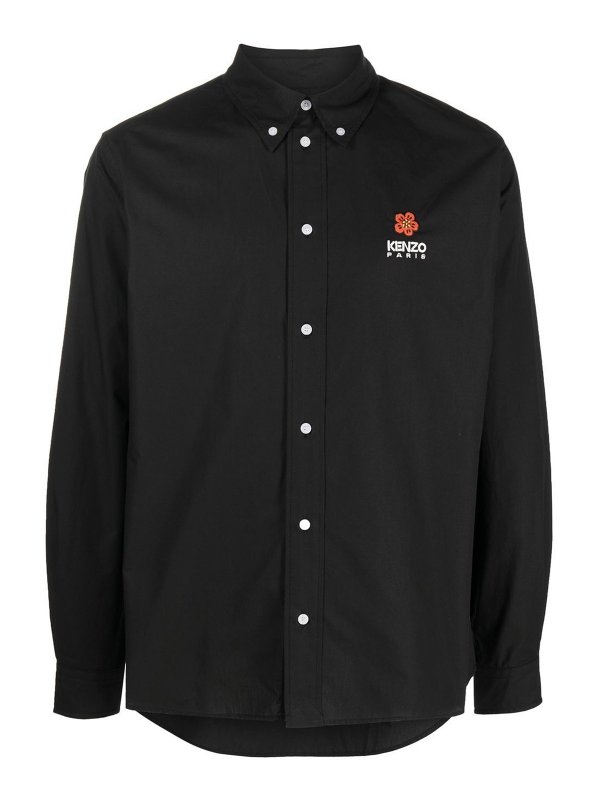 KENZO: camicie - Camicia con fiore Boke