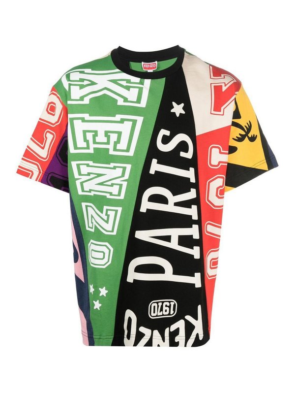 KENZO: t-shirts - Logo-print cotton T-shirt