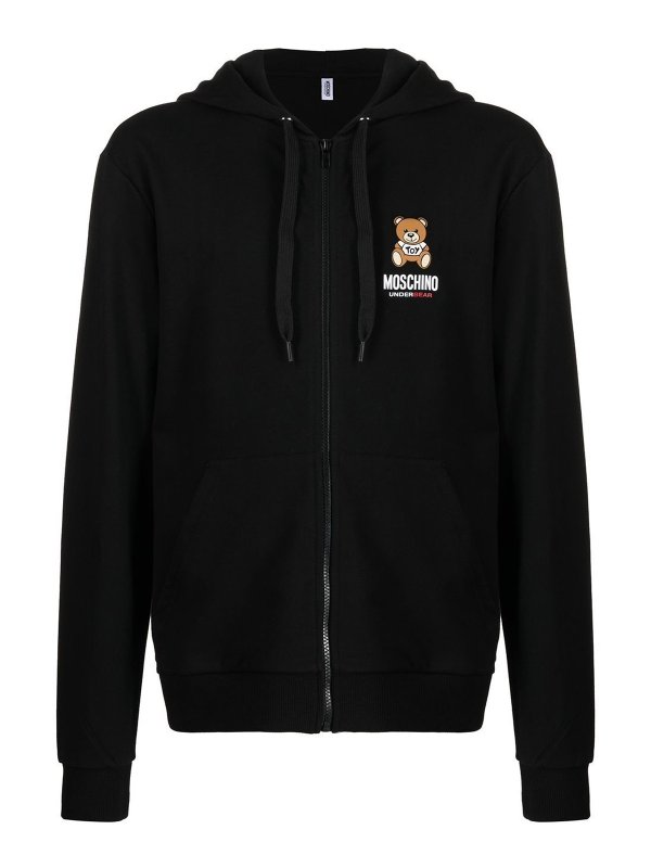 MOSCHINO: Sudaderas y suéteres - Sudadera - Negro