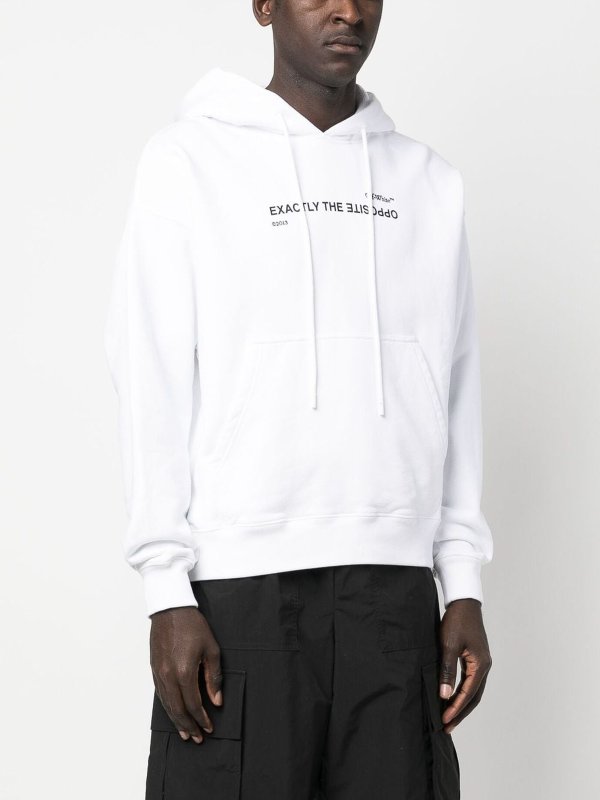 iKRIX OFF-WHITE: Sweatshirts & Sweaters - Slogan-print hoodie