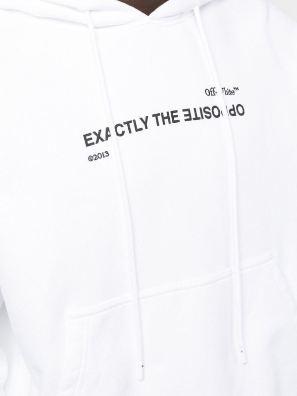 OFF-WHITE buy online Slogan-print hoodie