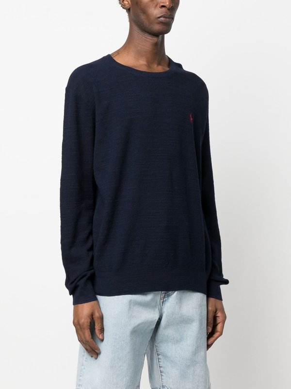 iKRIX POLO RALPH LAUREN: crew necks - Embroidered logo knit jumper