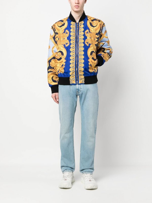 iKRIX VERSACE: bombers - Reversible barocco 660 bomber jacket