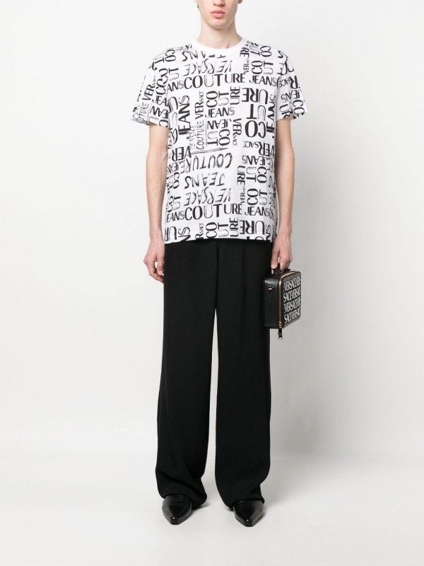Versace Jeans Couture: Camisetas online - Camiseta - Blanco
