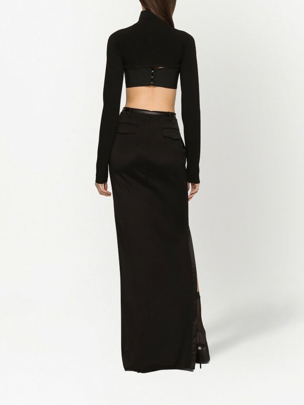 Number-patch straight skirt shop online: DOLCE & GABBANA