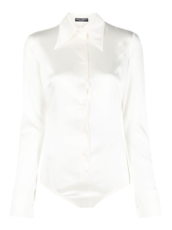 DOLCE & GABBANA: シャツ - シャツ - 白