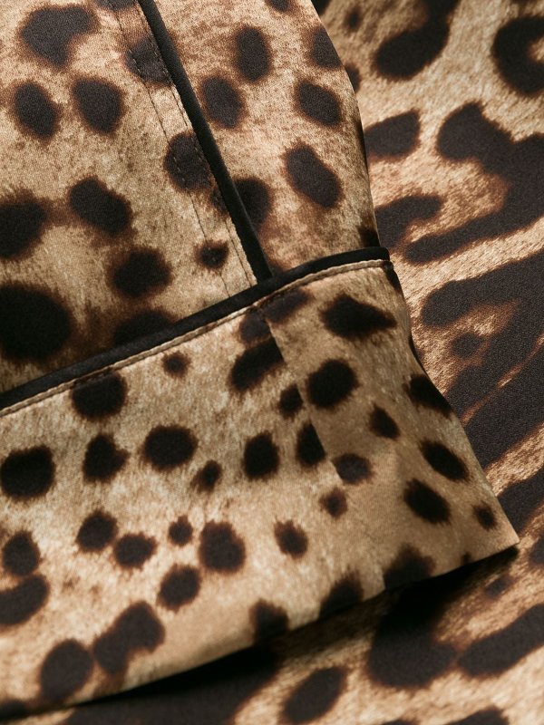 pantaloni casual shop online Pantaloni dritti con stampa leopardata