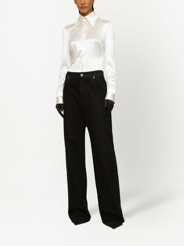 iKRIX DOLCE & GABBANA: straight leg jeans - High-rise drop-crotch boyfriend jeans