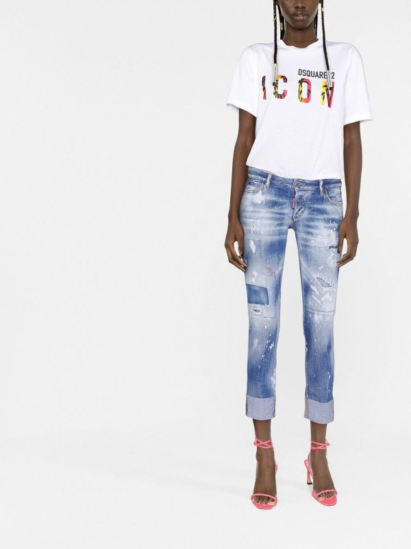 DSQUARED2: T-shirts online - T-Shirt - Blanc
