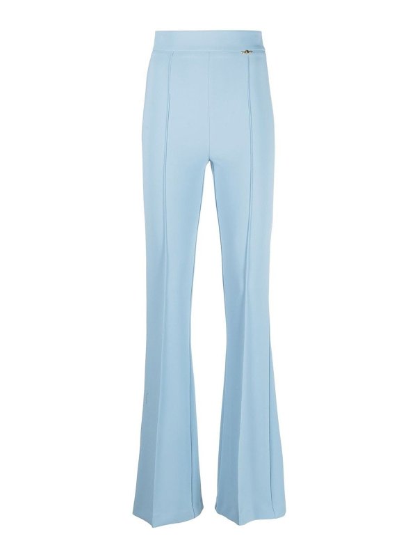ELISABETTA FRANCHI: casual trousers - High-waisted bootcut trousers
