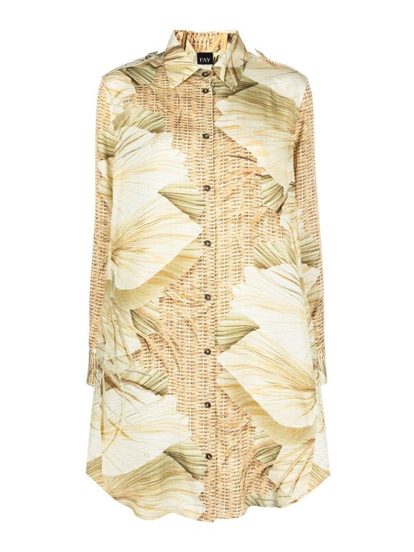 FAY: ニーレングスドレス - 膝丈ドレス - ベージュ