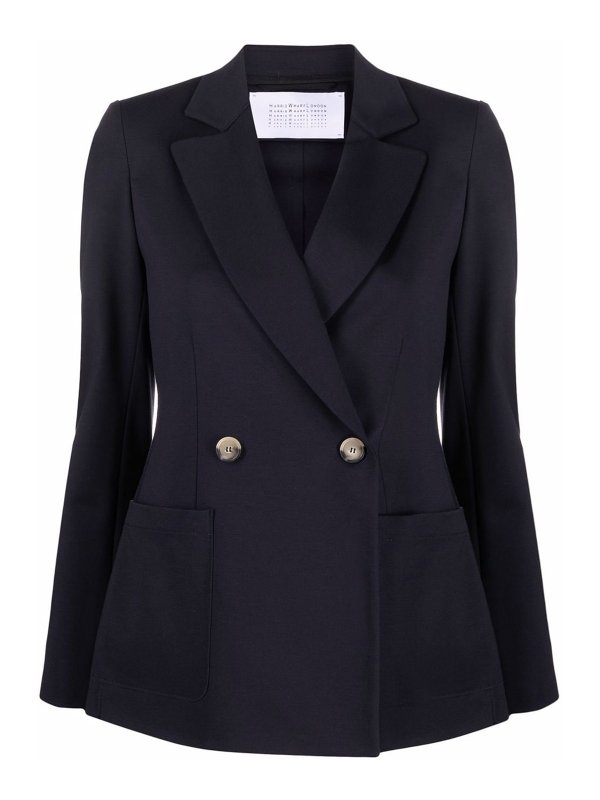HARRIS WHARF LONDON: blazers - Notched-lapel double-breasted jacket
