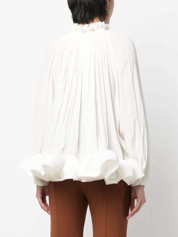 Blusa - Blanco shop online: LANVIN