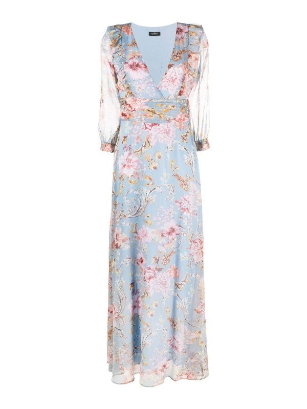 Liu Jo: Maxi robe - Robe Courte - Bleu Clair