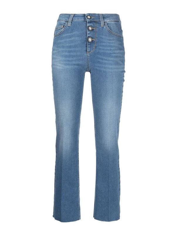 Liu Jo: Jeans Rectos - Vaqueros Rectos - Lavado Oscuro
