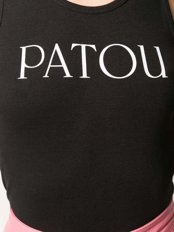 PATOU buy online Scoop neck logo tank top