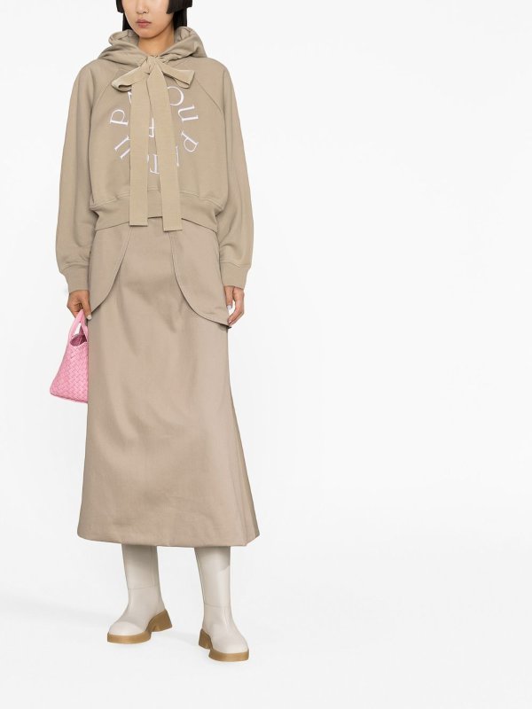 iKRIX PATOU: Sweatshirts & Sweaters - Logo cropped hoodie