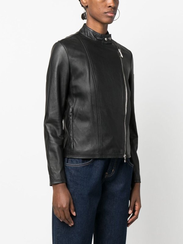 iKRIX PEUTEREY: レザージャケット - レザージャケット - 黒