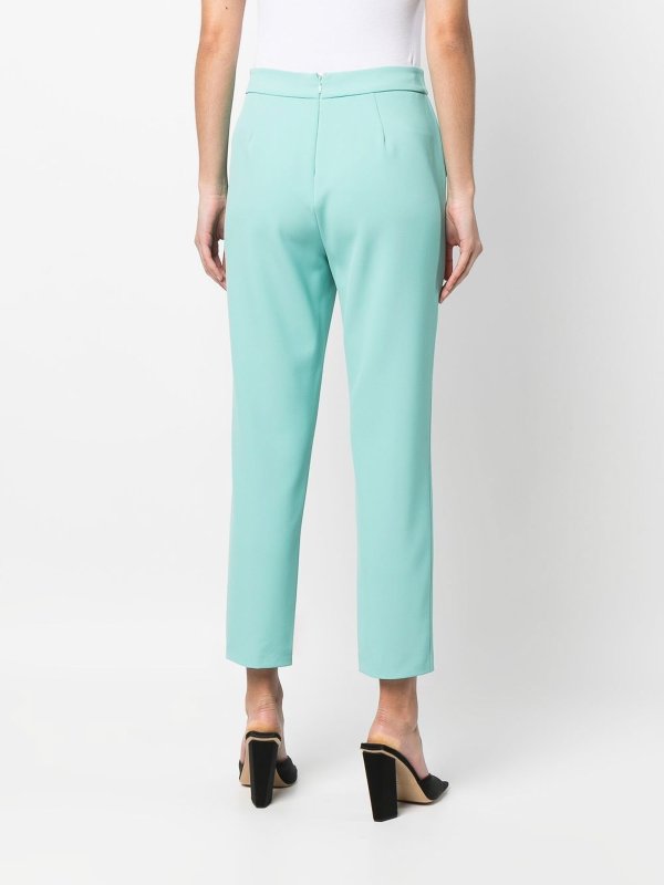 Cropped tailored trousers shop online: Pinko