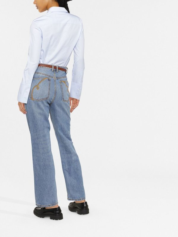 iKRIX TORY BURCH: straight leg jeans - High rise straight jeans