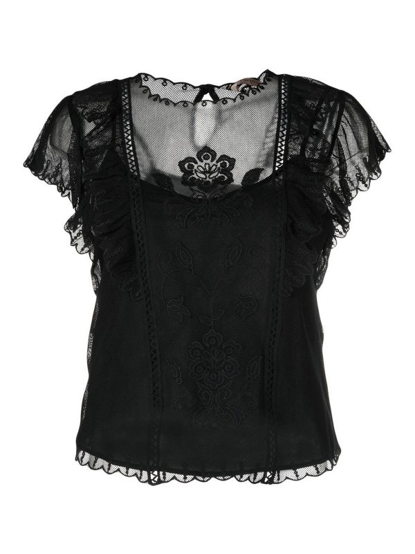 TWINSET: Blusen - Bluse - Schwarz