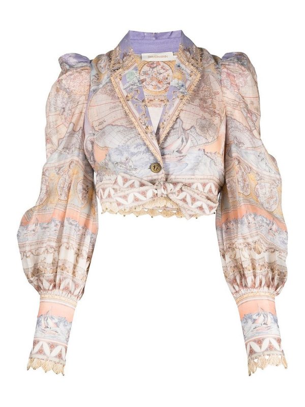 ZIMMERMANN: bluse - Blusa corta