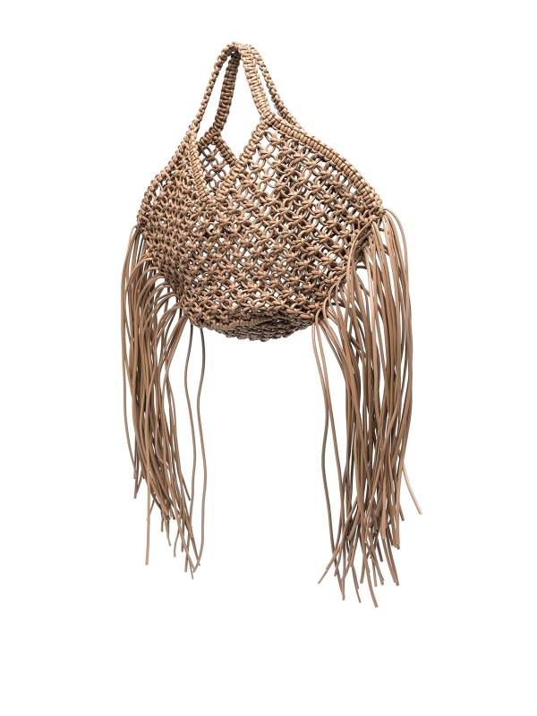 YUZEFI: clutches online - Small woven basket handbag