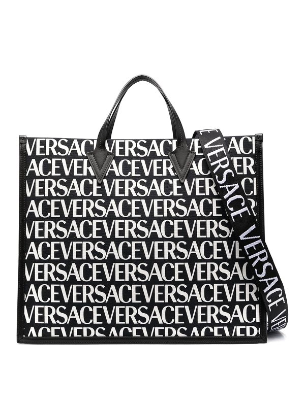 VERSACE: Handtaschen - Shopper - Schwarz