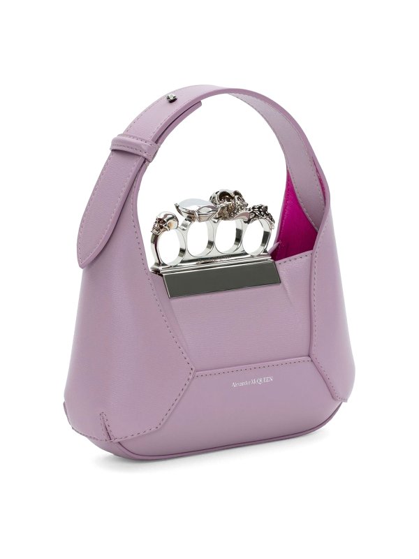 ALEXANDER MCQUEEN: borse a spalla online - Mini bag in pelle hobo gioiello