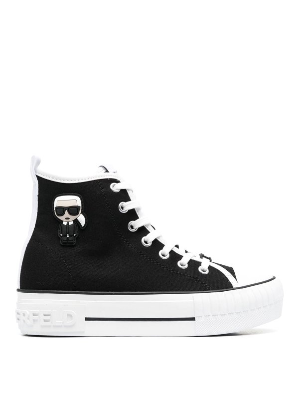 KARL LAGERFELD: trainers - Black kampus max karl ikonic sneakers